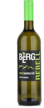 grüne Flasche Bergrebell Weissweincuvée