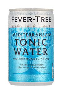 kleine silber blaue Dose von Fever Tree Mediterranean Tonic Water